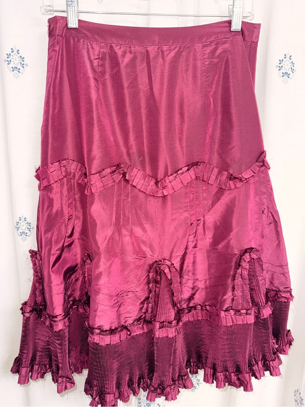 Wow! 🔥 Accordion Pleated Ruffle Skirt Size 4!